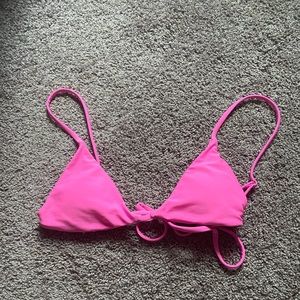 Zaful hot pink bikini top